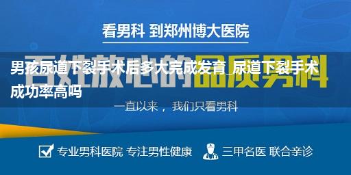 男孩尿道下裂手术后多大完成发育_尿道下裂手术成功率高吗