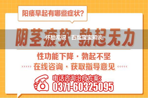 怀胎常识 - 百度宝宝知谈