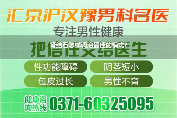 肾结石怎样调治最佳的模式?