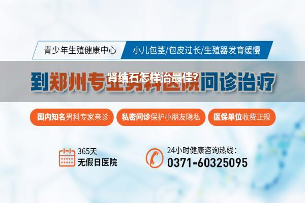 肾结石怎样治最佳?